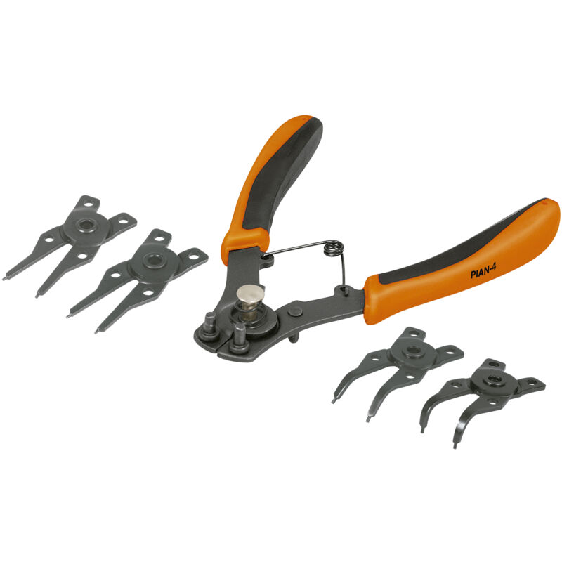 

Pinza para anillos de seeger, 4 cabezas