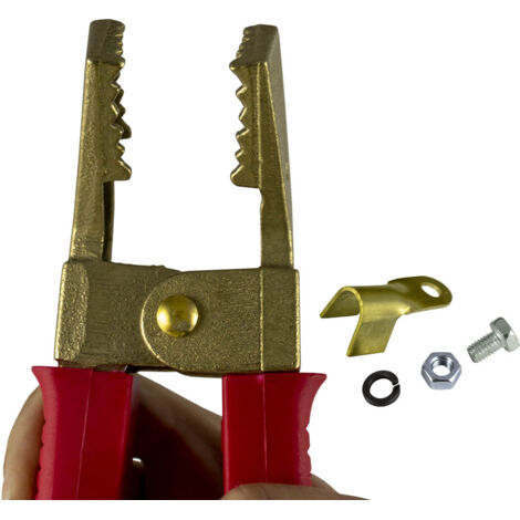 PINZA PARA CABLE DE ARRANQUE - LATÓN - ROJA  JBM14147