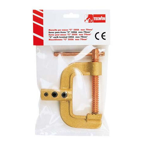 Pinza para masa tipo C de 500 Amperios
