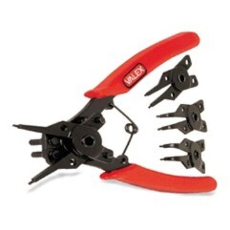 PINZA PER ANELLI ELASTICI CON 4 TESTE INTERCAMBIABILI