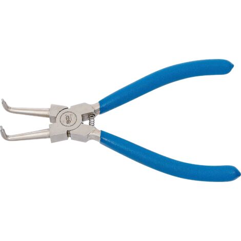 Pinza per anelli seeger  piegata  per seeger interni  175 mm