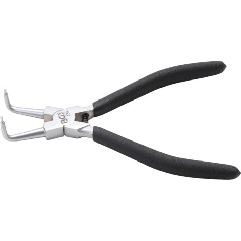 Pinza per anelli seeger  piegata  per seeger interni  180 mm