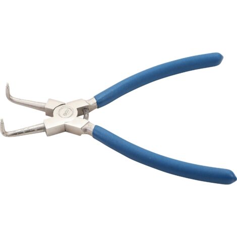 Pinza per anelli seeger  piegata  per seeger interni  225 mm