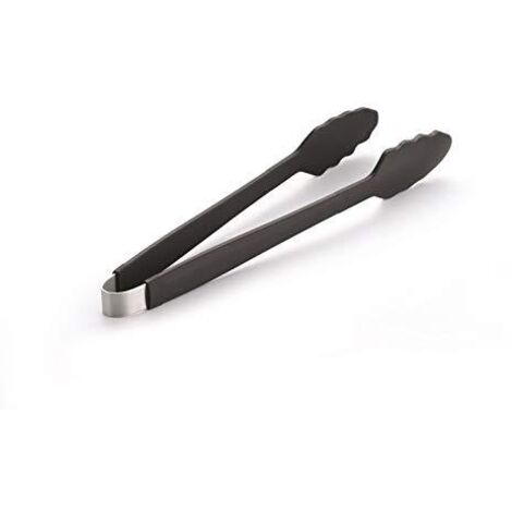 Pinza per barbecue o forno in silicone antracite