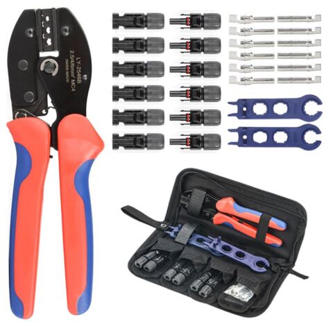 ODIPIE Pinza per crimpare Mc4 Pinza per crimpare connettore fotovoltaico Utensile manuale 28 pz