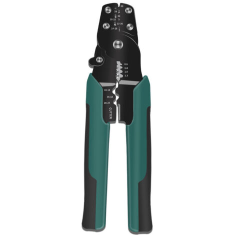 Pinza per crimpatura di terminali elettrici KZQ, pinza per crimpatura di terminali, strumento per crimpatura, pinza per crimpatura di cavi, pinza per crimpatura/tagliacavi/spelafili 3 in 1, per crimpa