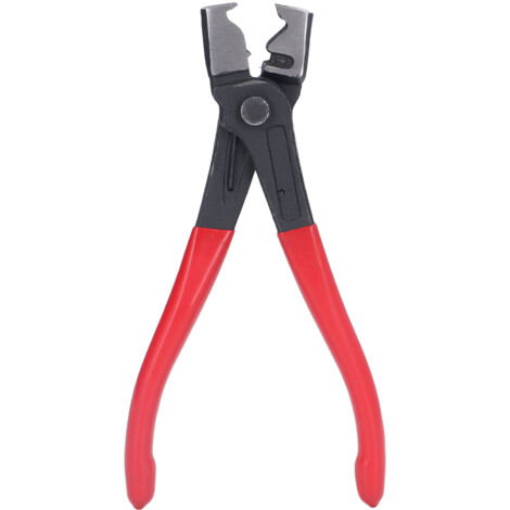 Pinza per fascette stringitubo, pinza per fascette stringitubo a scatto in acciaio al carbonio, pinza per fascette stringitubo per auto da 7,09 pollici per manutenzione automobilistica