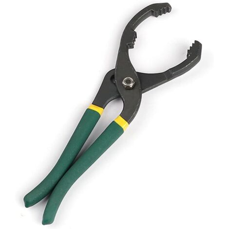 Pinza per filtro olio, strumento per la rimozione del filtro olio, chiave per filtro olio regolabile da 24,5 cm, adatta per auto e moto, diametro da Ø40 mm a Ø150 mm