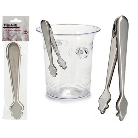 Pinza per ghiaccio in acciaio inox da 18 cm, ergonomica e facile da pulire - MARCA