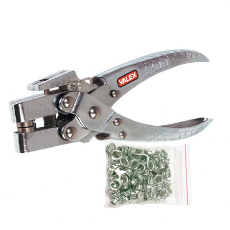 Pinza per occhielli fustellatrice con 100 occhielli VALEX 1462786
