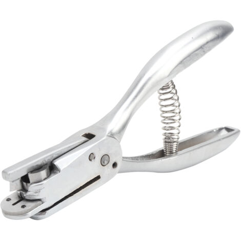 Pinza per punzonatrice a doppio scopo da 6 pollici 2 in 1. Perforatrice per fori rotondi, utensili in acciaio per marcatura di indumenti