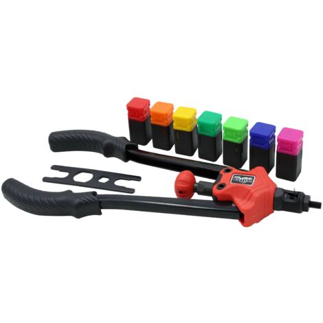 Pinza per rivetti, set 7 mandrini intercambiabili 160002889