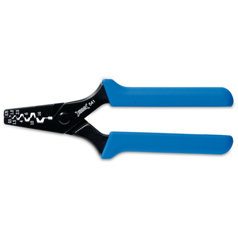 Pinza per terminali a bussola da 0,75 a 16 mmq