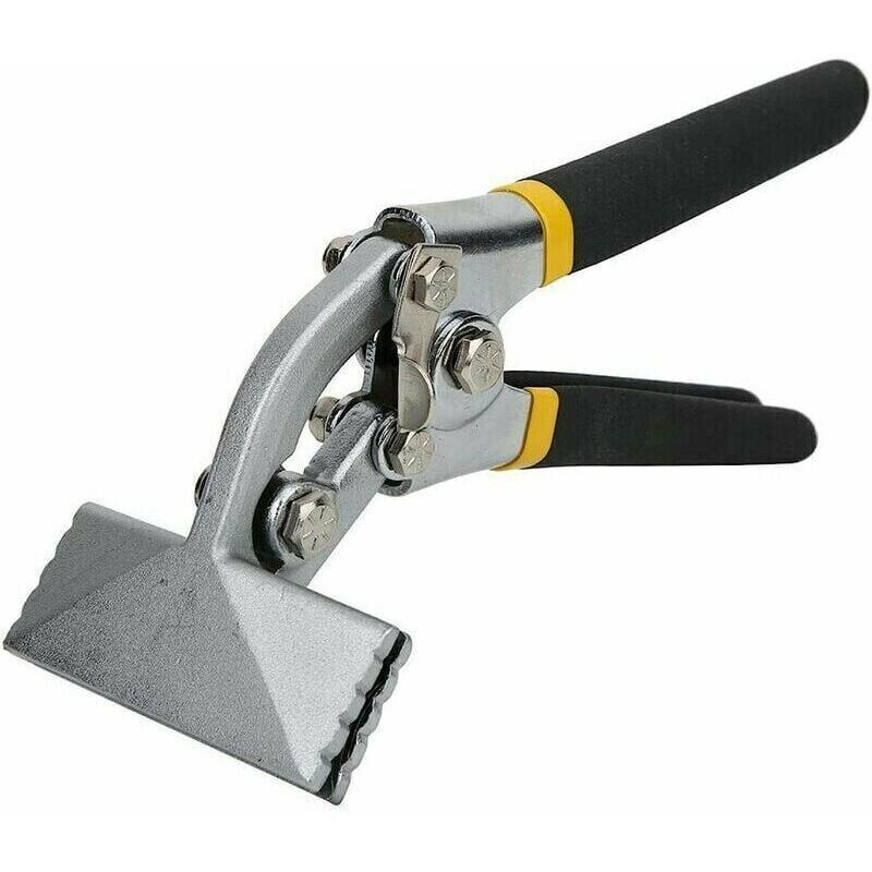 Pinza piegatrice manuale per lamiera, utensile manuale per piegatura lamiera, pinza crimpatrice con impugnatura antiscivolo, pinza piegatrice dritta,