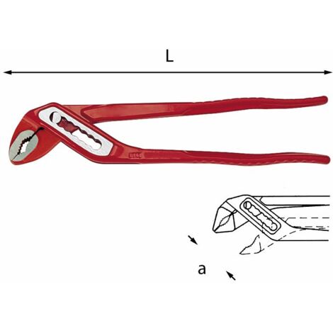 PINZA REGOLABILE A CERNIERA CHIUSA 180 V 42 MM