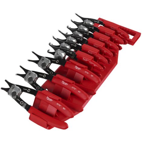 PINZA REVERSIBILE PER ANELLI ELASTICI COMPATTA .038" 18° MILWAUKEE 48226530