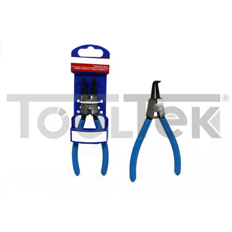 PINZA SEEGER PER ANELLI ELASTICI ESTERNI PUNTA CURVA 165mm
