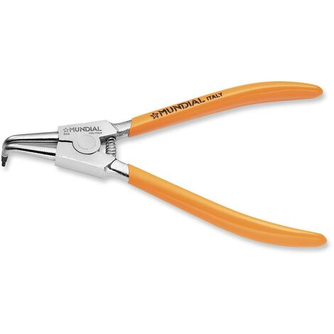 PINZA SEEGER PER ANELLI ELASTICI ESTERNI PUNTA CURVA mm. 170