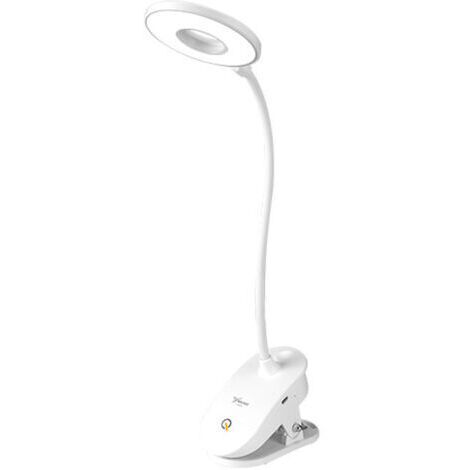 Pinza sin cables, Lámpara de mesa para estudio, Luz LED recargable para lectura de escritorio, Lámpara USB de mesa, Flexibles lámparas de escritorio