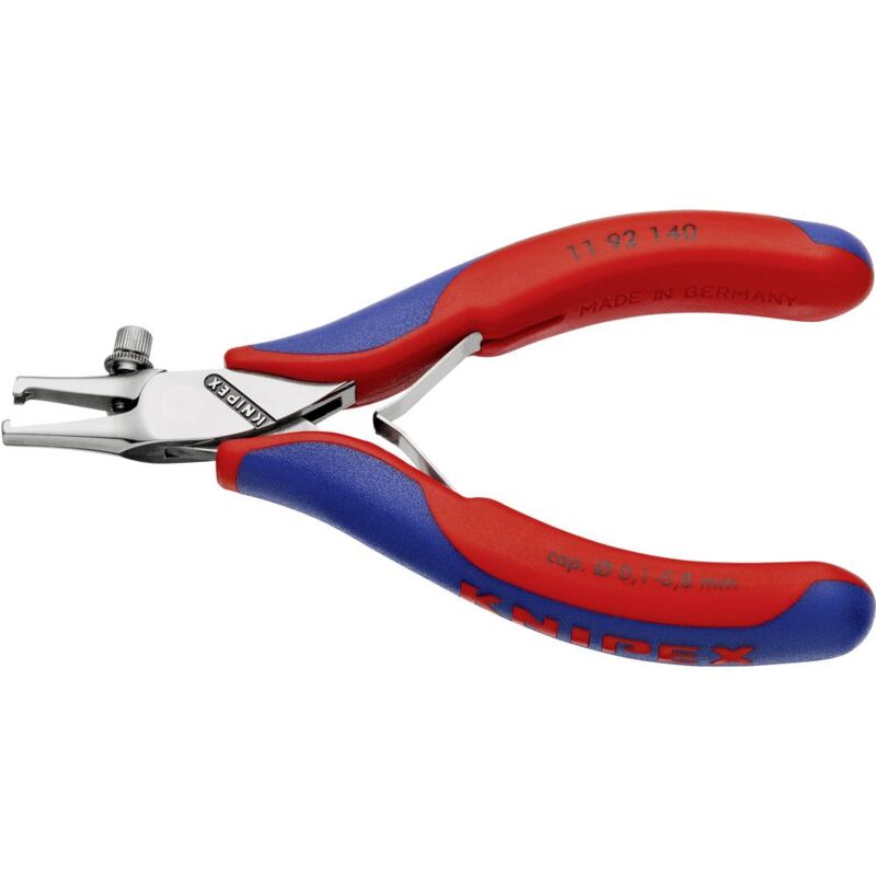 Image of Pinza spelacavi Adatto per Cavo con isolamento in plastica, Cavo con isolamento in gomma 0.1 fino a 0.8 mm Knipex 11 92