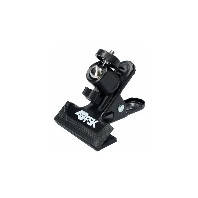 

Ferrestock FSKPSN001 pinza de sujeción para nivel laser, acabado engomado antideslizante, rosca universal de ¼”, apertura de 4,5cm