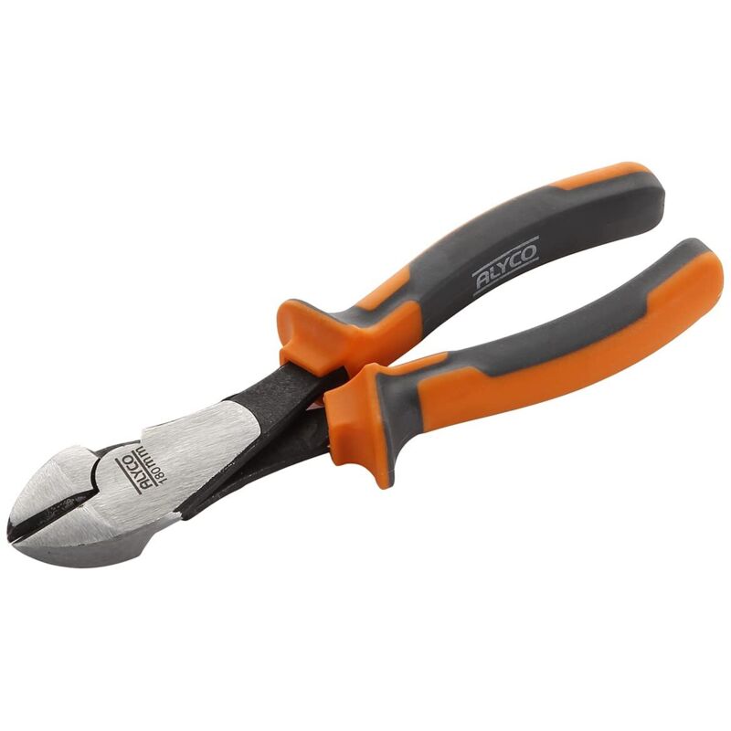 ALYCO 170570 - Alicates corte diagonal reforzado HR High Resistance DIN 5749 Cr-V 180 mm con mango bimaterial