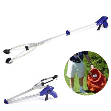 Pinza telescópica plegable de 81 cm (32") con brazo extensible, ideal para personas mayores con artritis.