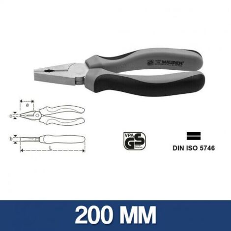 PINZA UNIVERSALE 200MM PROF.- - MAURER PLUS - -