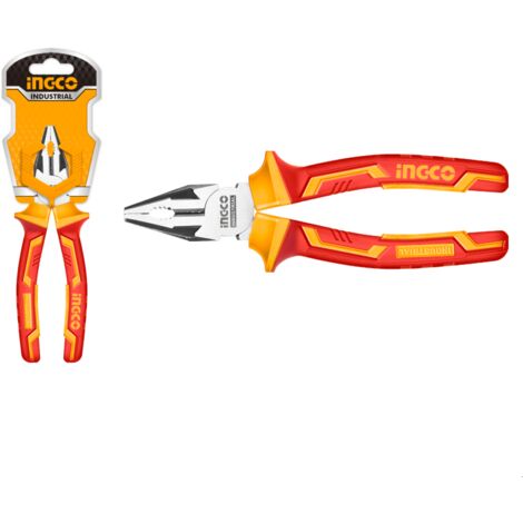 PINZA UNIVERSALE ISOLATA 1000V - 160MM -  INGCO HICP28168