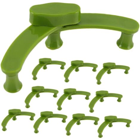 Pinzas ajustables para ramas de plantas, paquete de 12 unidades, ligeras y duraderas, ideales para jardinería.