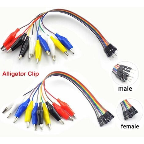 Cables con pinzas cocodrilos a Jumper (pack de 4) - Comprar