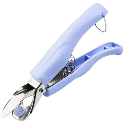 Pinzas de acero inoxidable resistentes al calor, aptas para platos calientes - utensilio de cocina antideslizante (azul)