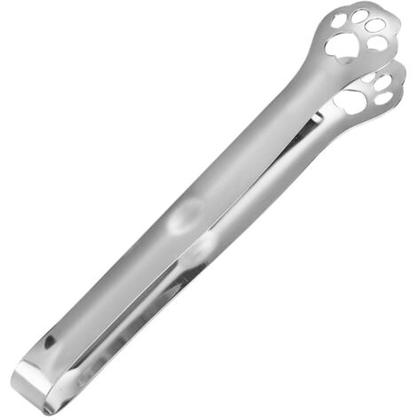 Pinzas de cocina con forma de pata de gato - Pinzas de acero inoxidable para buffet, ensaladas pequeñas y barbacoa  Para cocinar y servir ensaladas y postres con estilo.