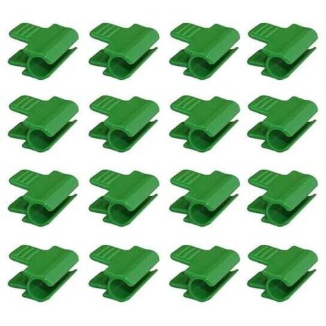 Pinzas de plástico para invernadero de 11 mm, reutilizables, antideslizantes, para jardinería, cobertizos, verduras y frutas, 24 unidades
