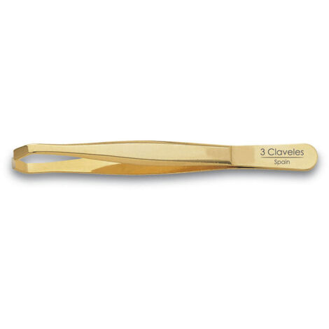 Pinzas para Depilar 3 Claveles Dorado Cangrejo