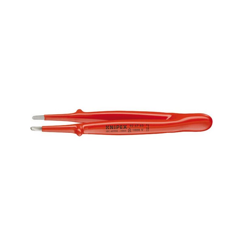 

Knipex - Pinzas de precisión, aisladas, Puntas : recto, circulo, Superficie de agarre dentado, Superficie niquelado aisladas por immersión