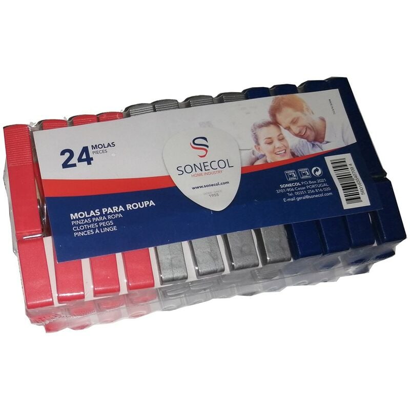 

Pinzas ropa plastico 7,46 cm lote 24