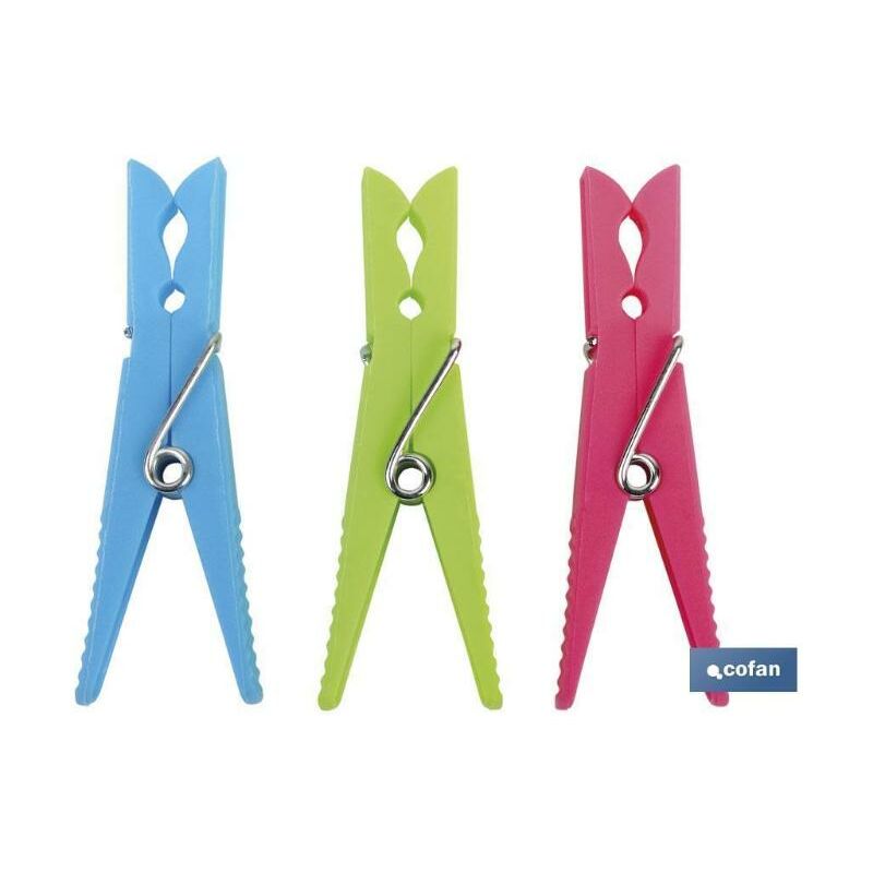 

PLIMPO pack 24 uds pinzas plástico standar 7cm