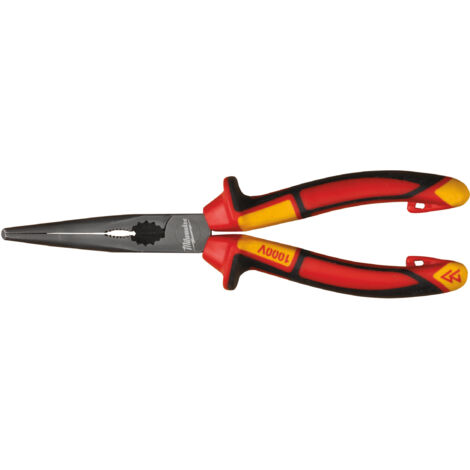 PINZE A BECCHI LUNGHI CON TESTA ISOLATA 205 MM 45°�E