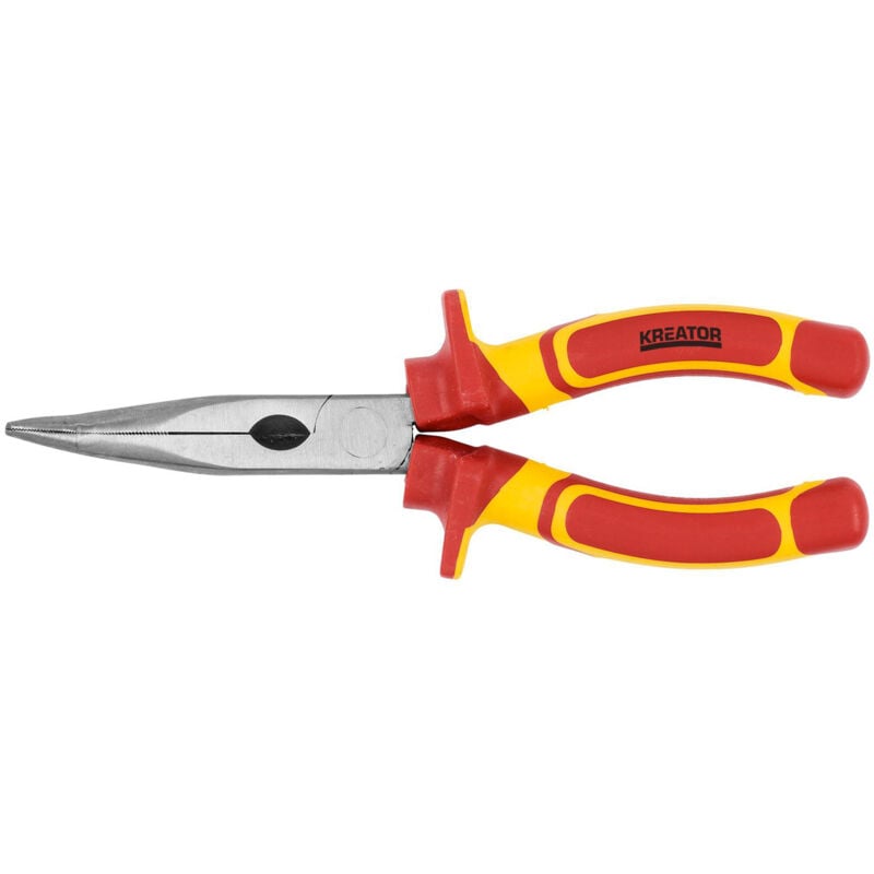 Pinza isolata a becco lungo curvo 200mm Kreator