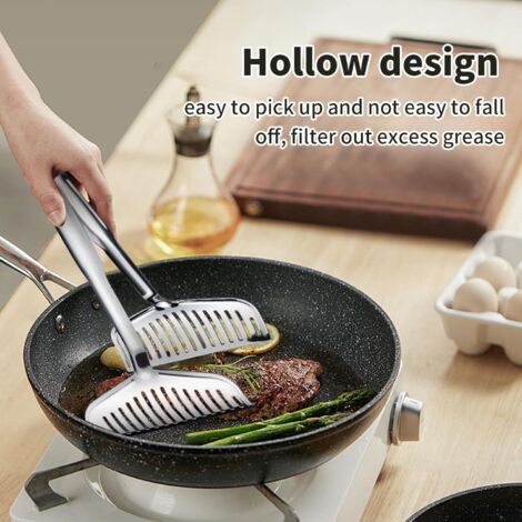 Pinze da cucina - Pinze da cucina per barbecue - Spatola antiscivolo per griglia, Accessori per griglia, Utensili da cucina per pesce, bistecche, pane