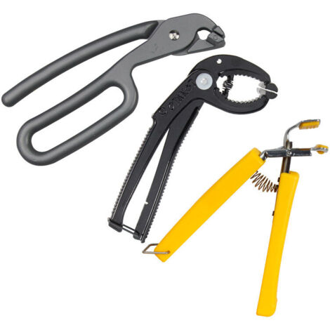 Pinze da forno: pinze per pizza resistenti realizzate in alluminio pressofuso antigraffio per sollevare piatti caldi nel microonde.