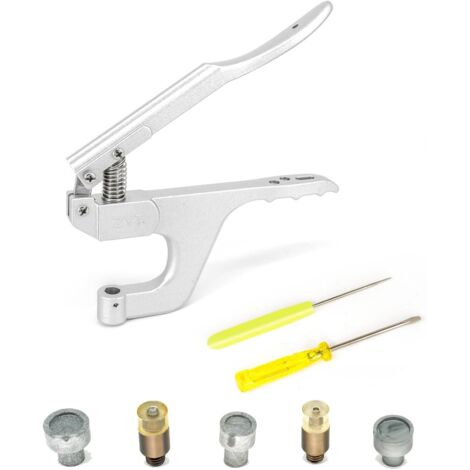 Pinze di fissaggio Kam Snaps T3, T5, T8 con set di matrici per riparazione di indumenti, fai da te in pelle, adatte per pinze ZYT, presse manuali professionali e presse da tavolo