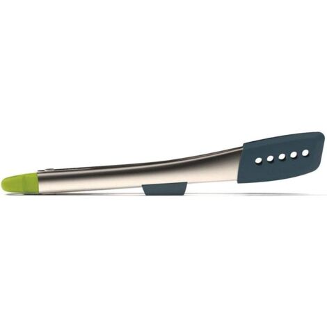 Pinze Elevate de acciaio de silicone grigio Joseph Joseph Elevate, design ergonomico e funzionale, resistente al calore, ideale per cucinare con pentole antiaderenti Colore grigio