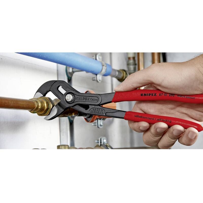 Image of Cobra 87 01 250 Pinza regolabile per tubi e dadi Dimensione chiave (metrica) 46 mm 250 mm - Knipex