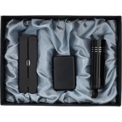 Pinze + torcia + accendino a benzina in un set regalo 3 in 1