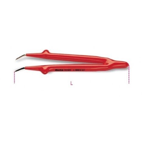 PINZETTA CURVA ISOLATA 1000V BETA ART. 993MQ