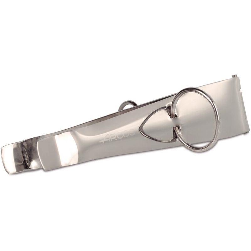 Morsetto per il prosciutto Arcos 606100 acciaio inox 18/10 120 mm con coperchio del display