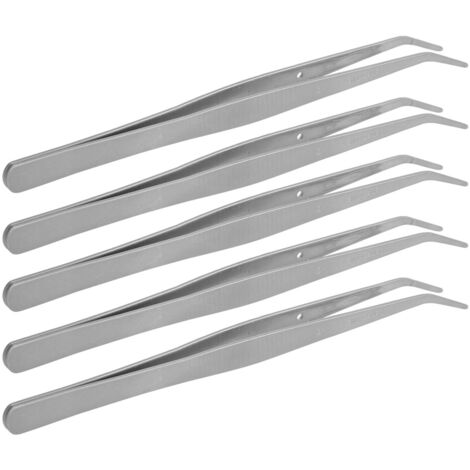 Pinzette di posizionamento curve in acciaio inox, 5 pezzi, accessori per macchina da cucire
