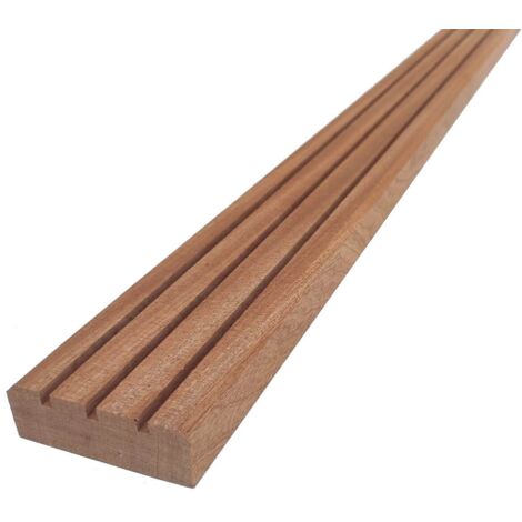 Piolo gradino in legno di mogano per scaletta da barca mm 20 x 55 x 1400